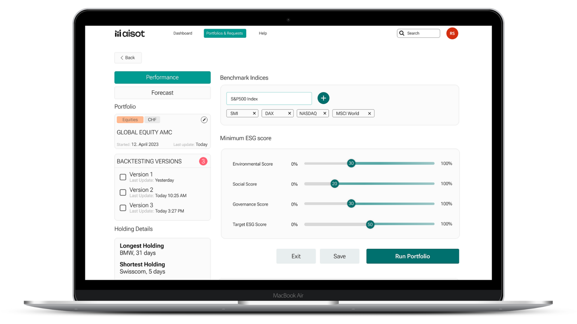 aisot ESG Dashboard